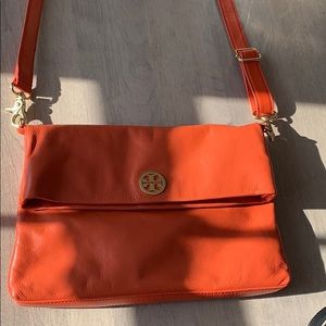 Orange Tory Burch cross body bag